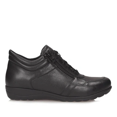 Botki damskie Caprice 9-26242-47 022 czarne sznurowane na zamek
