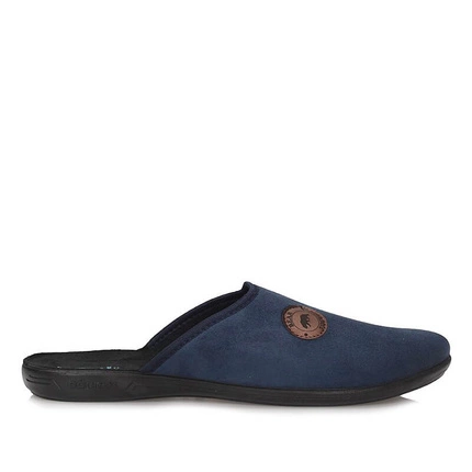  Domowe Męskie Laczki  Adanex 26856 granatowe