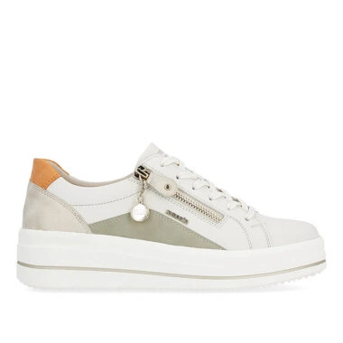 Sneakersy damskie Remonte D1C01-81 white białe półbuty na platformie