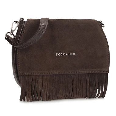 Skórzana włoska Torebka listonoszka Toscanio G114 C.BRĄZ D23