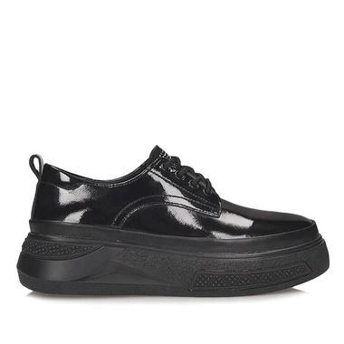 Eleganckie lakierowane sneakersy damskie Filippo DP7303/25 BK