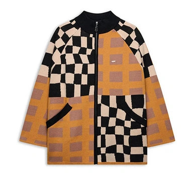 Bluza damska Anekke 43273-200 CHAQUETA DE PUNTO MARRON TULIP kolorowa zapinana na zamek