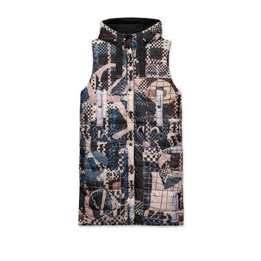 Bezrękawnik damski Anekke 43273-222 CHALECO REVERSIBLE ACOLCHADO NEGRO TULIP kolorowy dwustronny zapinany na zatrzask