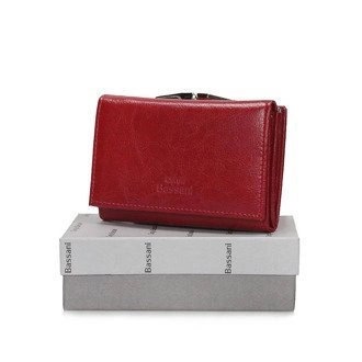 Czerwony elegancki portfel Giorgio Bassani 025-s12