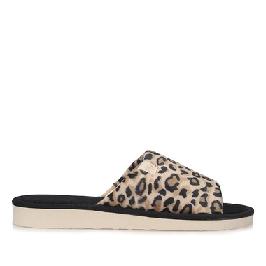 Odkryte Kapcie pantofle laczki Meteor 045 panterka
