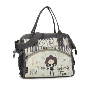 Torebka śniadaniowa Anekke 43484-122 PORTA ALIMENTOS GRANDE ORCHESTRA LUNCH BOX kolorowy jednokomorowy zapinany na zamek