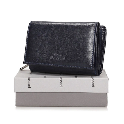 Elegancki portfel Giorgio Bassani 026 granatowy mix