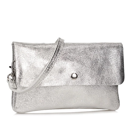 Wizytowa Listonoszka torebka Toscanio F45 srebrna
