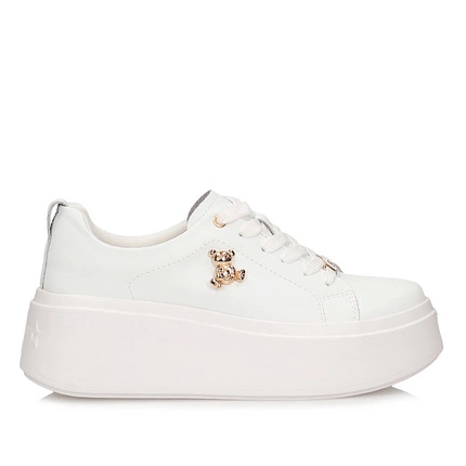 Półbuty sneakersy na grubej podeszwie Filippo DP6246/25 WH