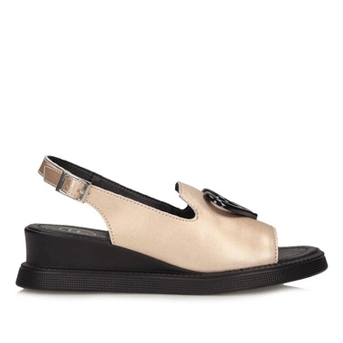 Komfortowe sandały damskie na platformie Filippo DS6069/25 GO