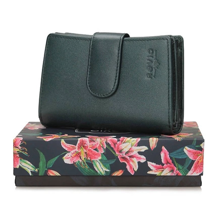 Portfel damski zielony Revio SPD47/MZ skóra naturalna