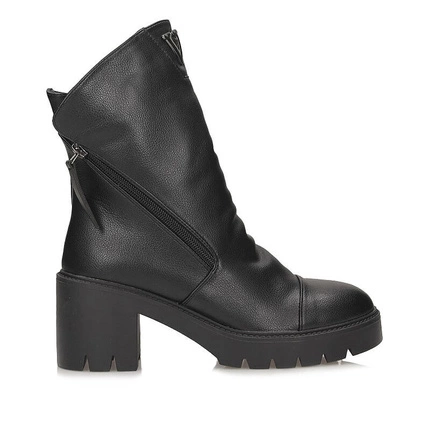 Klasyczne czarne botki damskie Vinceza 58605 BK PU