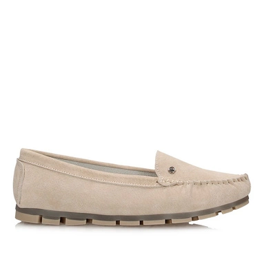 Komfortowe skórzane damskie Mokasyny Filippo DP2037/25 BE