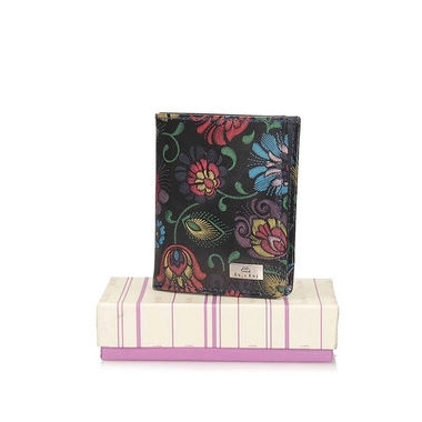 Wielokolorowy mały portfel Baju Baj 1031-s169 skóra naturalna