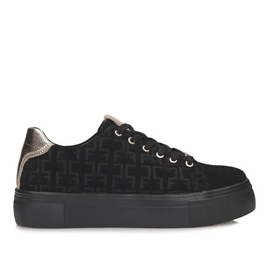 Eleganckie sneakersy damskie na platformie Filippo DP6850/25 BK