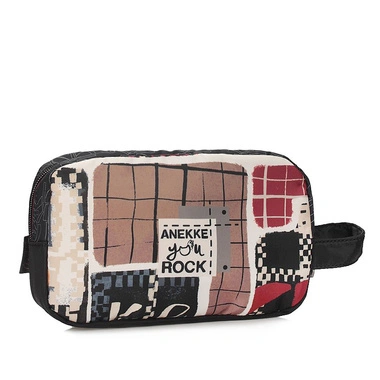 Kosmetyczka damska Anekke 43577-003 NECESER TOILETERY BAG TEXTIL TULIP kolorowa zapinana na zamek do ręki