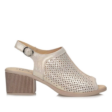 Modne sandały damskie na obcasie Filippo DS4475/25 GO