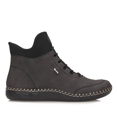 Botki damskie Rieker N2455-45 szare na zamek