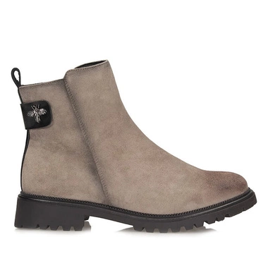 Codzienne zamszowe botki damskie Potocki 25-19314KH