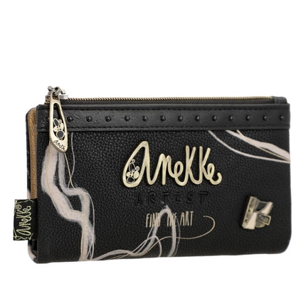 Czarny portfel RFID Flexi Anekke RFID 37779-907