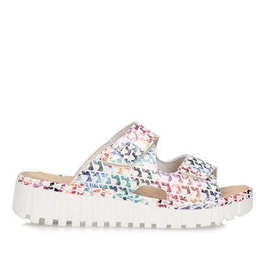 Komfortowe codzienne klapki damskie Rieker V1392-90