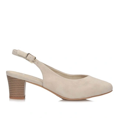 Modne damskie czółenka z odkrytą piętą Rieker 44651-60