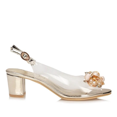 Silikonowe wizytowe Sandały Sabatina 2014-5 gold