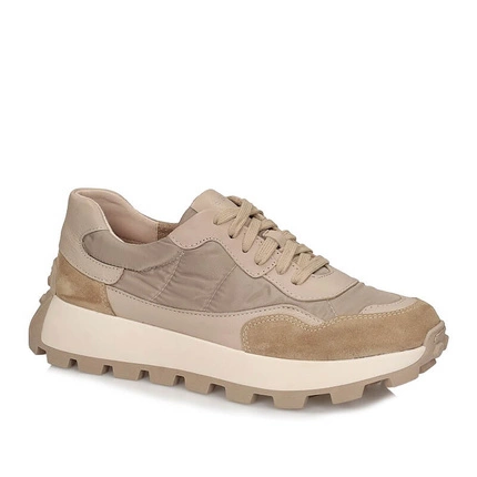 Półbuty sneakersy sportowe Nessi 24618 beżowe