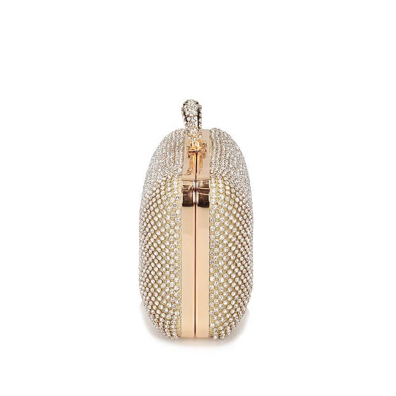 Złota elegancka połyskująca Torebka Michelle Moon V4064 gold