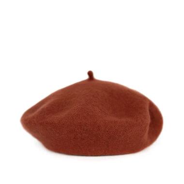 Beret damski Art of Polo cz22303-16 brązowy wełniany