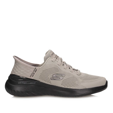 Wygodne półbuty męskie Slip-ins Skechers 232459 TPBK TAUPE/BLACK EMERGED