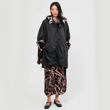 Płaszcz damski Parka Anekke CHUBASQUERO NEGRO 41283-015