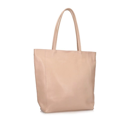 Pojemna Skórzana Torebka na ramię Toscanio A264 C.RÓŻ D68