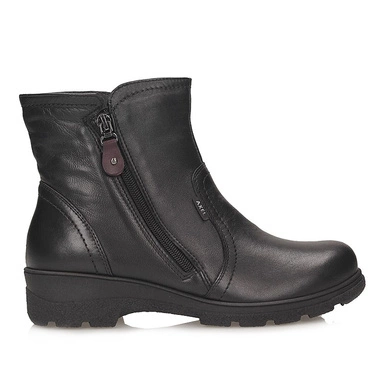 Klasyczne damskie botki Axel 4519 Czarny+Rubin tęgość H