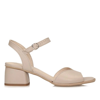 Eleganckie skórzane Sandały na obcasie Ryłko 4RG48_T_2TEF