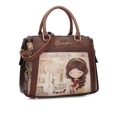 Klasyczna torebka kuferek Anekke 42701-151 BOLSO DE ASA CORTA SINTETICO