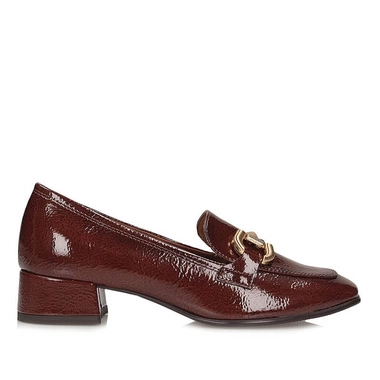 Eleganckie Półbuty damskie na obcasie Tamaris 1-24316-43 305 cognac