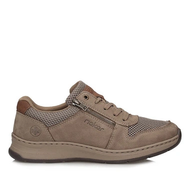 Sneakersy męskie Rieker 14300-64 półbuty beżowe sznurowane