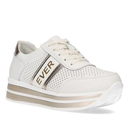 Półbuty sneakersy Filippo DP1414/22 WH/GO