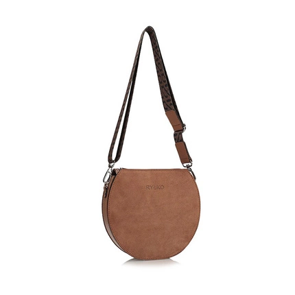 Brązowa torebka damska z oryginalnymi paskiem Ryłko R30113TB_5X