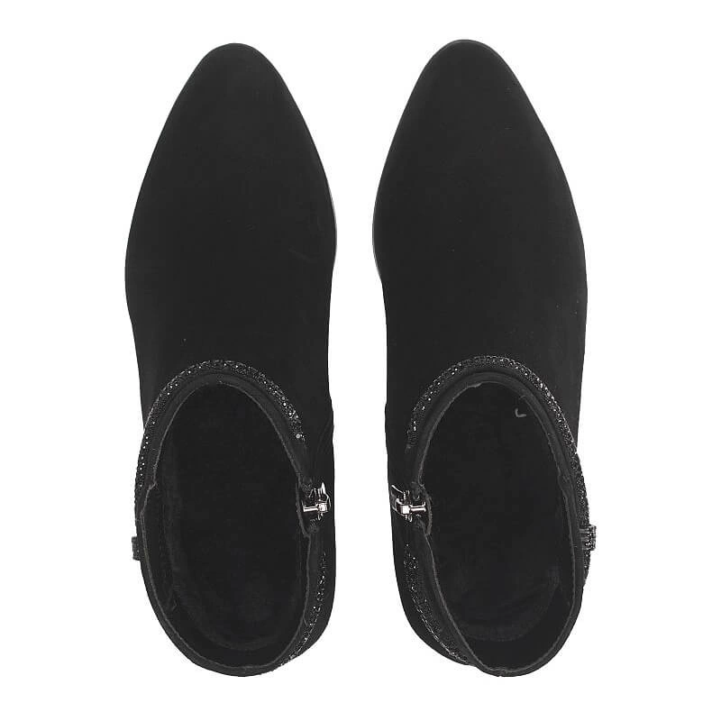 LORETTA JERRY 6個 Skórzane czarne botki damskie Loretta Vitale C9649 BLACK