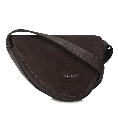 Stylowa Listonoszka Torebka na ramię Toscanio G87 C.brąz D23