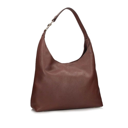 Włoska Elegancka Torebka na ramię Toscanio G110 BRĄZ D21