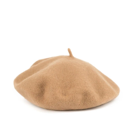 Wełniany Beret Art of Polo cz22303-1 beżowy