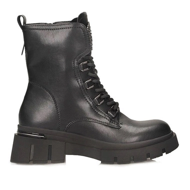 Stylowe damskie botki Workery na platformie Filippo DBT6521/25 BK