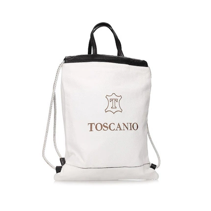 Torebka worek Toscanio A209 biały
