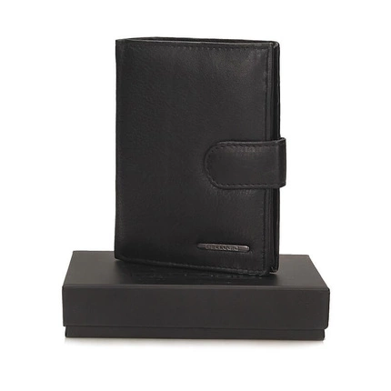 Skórzany męski portfel Bellugio EM-111R-072-013 czarny