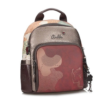 Plecak damski Anekke 43835-213 MOCHILA BACKPACK ORCHESTRA kolorowy jednokomorowy zapinany na zamek na ramię