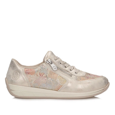 Sneakersy damskie Rieker N1112-91 półbuty kolorowe na zamek