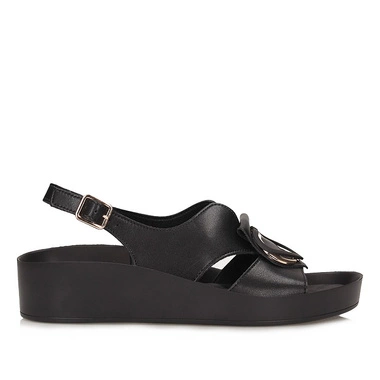 Stylowe sandały damskie na platformie S.Barski KV51-031 Black